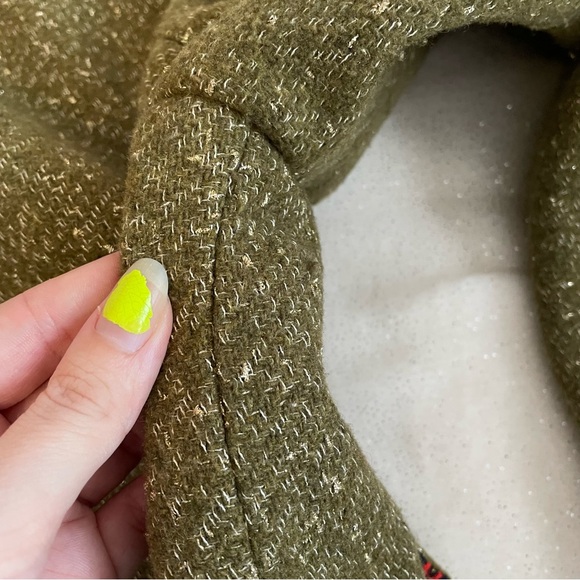 A New Day Green Metallic Wool Blend Lady Jacket ✨ - Picture 10 of 16